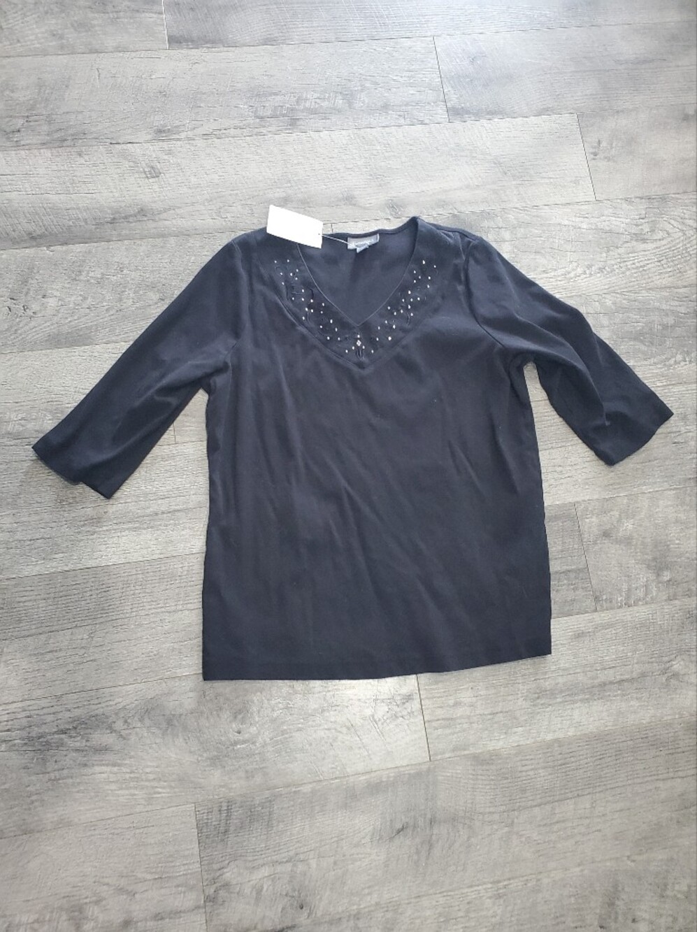 Black Quarter Length Fashion Bug Essentials Top